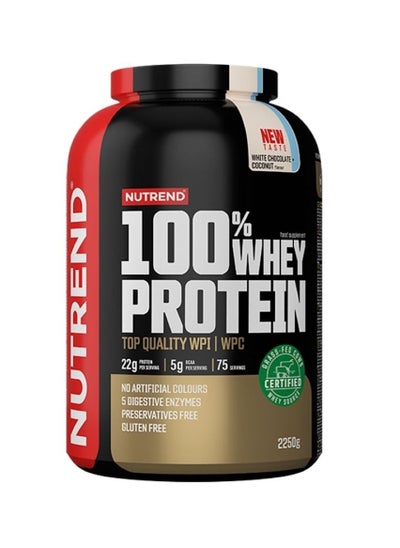 Buy Whey protein 2250g 100% white chocolate & coconut Nutrend in UAE