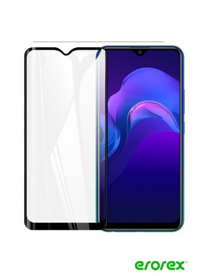 Buy Tempered Glass For Vivo Y15 Full Glue Screen Protector Clear in Saudi Arabia