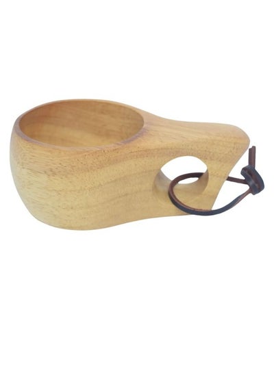 Buy Wooden Cup Portable Outdoor Natural Lightweight For Multipurpose Tea/Coffee etc Drinking in UAE