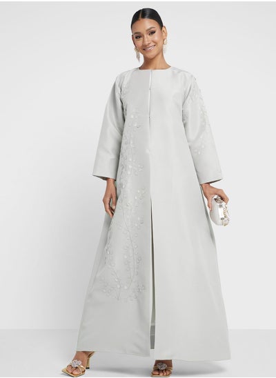 Buy Embellished Detail Abaya in UAE