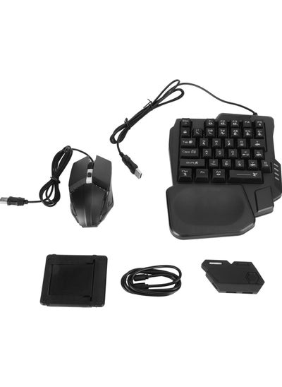 Buy 4 in 1 Mobile Game Combo Pack, Mix Se Converter + K13 Keyboard + G4 Mouse + Stand Handy Keyboard and Mouse Set, 5.0 Connection, for Android for iOS. in UAE