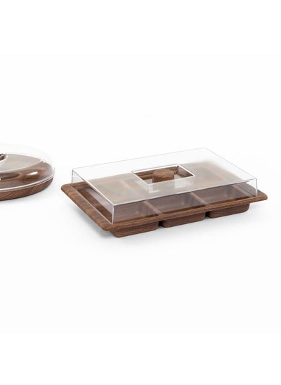 Buy Tokyo Myra Breakfast Set, Mahogany - 35.5X23.5 Cm in UAE