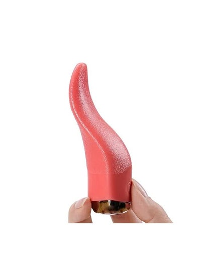 اشتري 1-Piece Simulated Tongue,Tricky Toys Realistic Vibrators,Rechargeable Waterproof False Tongue Party Prank Toy في الامارات