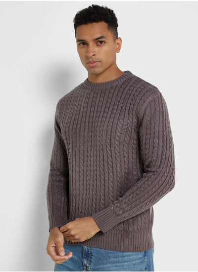 Buy Cable Knit Sweater in UAE