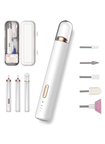 اشتري Cordless Nail Drill, Portable Nail Grinder, Manicure Tools Kits, Nail Drills for Acrylic Remove/Poly Gel Nails/Manicure/Pedicure/Polishing Shape/Salons, Electric Nail File with Portable Case في السعودية