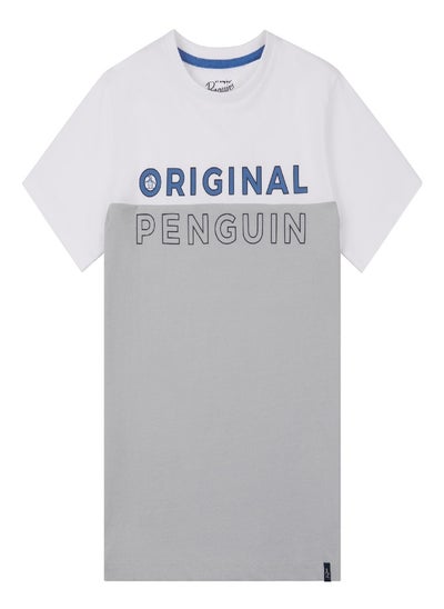 Buy Penguin Boys Split Logo T Shirt in Saudi Arabia