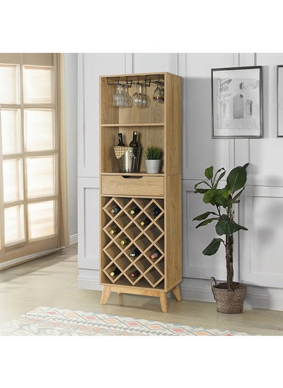 Buy Nordic Tall Bar Cabinet 54.4 x 176 x 34.2 cm in UAE