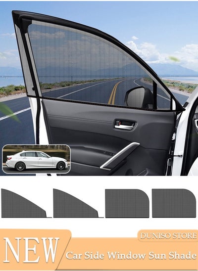 Buy 4PCS Car Side Window Sun Shades,Strong-Light Blocking&UV Protection Privacy Shades,Keep out mosquitoes,Universal Essential Interior Accessories for Most Cars,Car Camping and Napping Curtains in Saudi Arabia