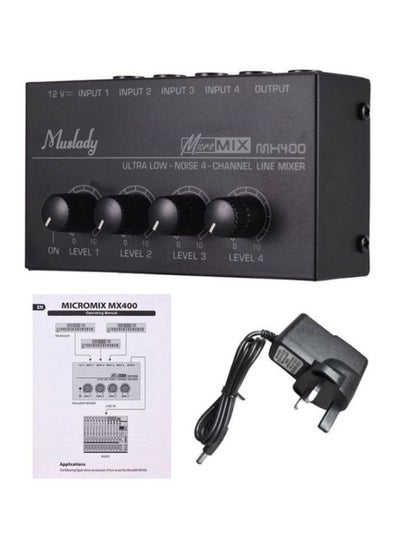 Buy Ultra Compact Low Noise Mono Audio Mixer With Power Adapter And Manual in Saudi Arabia