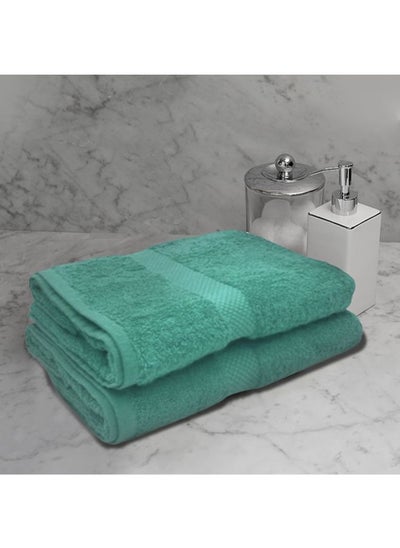 Buy Gardenia (Green) Premium Hand Towel (50 x 100 Cm -Set of 1) 100% Cotton, Highly Absorbent and Ultrasoft Bath Linen with Diamond Dobby -550 Gsm in UAE