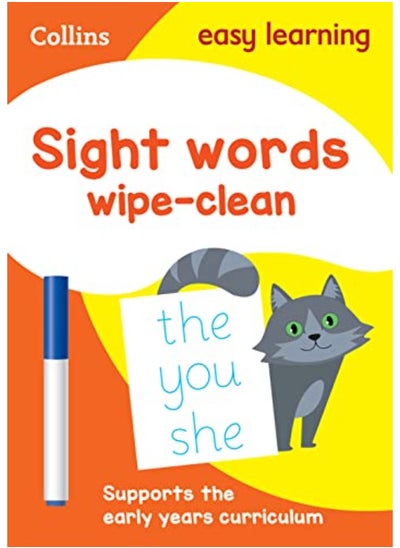 Buy Sight Words Age 3-5 Wipe Clean Activity Book: Ideal for Home Learning (Collins Easy Learning Prescho in UAE