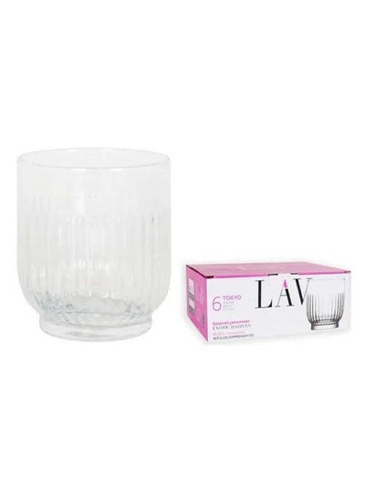 Buy 6 Piece Short Glasses Set 330 Ml-Clear in Egypt