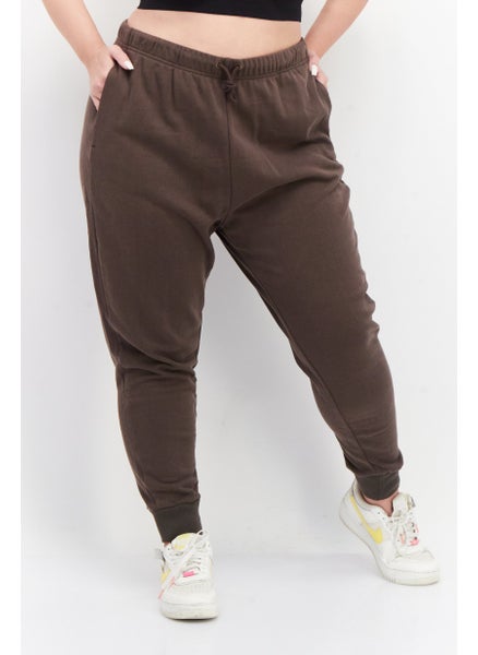 Buy Women Sportswear Fit Training Jogger Pants, Brown in UAE