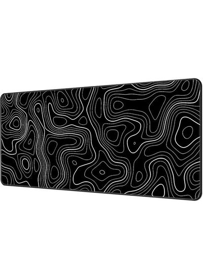 Buy Large Mouse Pad Extended Gaming Mouse Pad Non-slip Rubber Base Mouse Pad Office Desk Mat Desk Pad Smooth Cloth Surface Keyboard Mouse Pads for Computers (800 * 300 * 3mm）,Black in Saudi Arabia