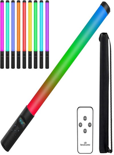 Buy Padom Handheld LED Light Stick, 7 Colors & 10 Modes Portable Photography Video Light Wand for Filming, Parties, Batteried Powered Lighting Tube with Wireless Remote Control in UAE