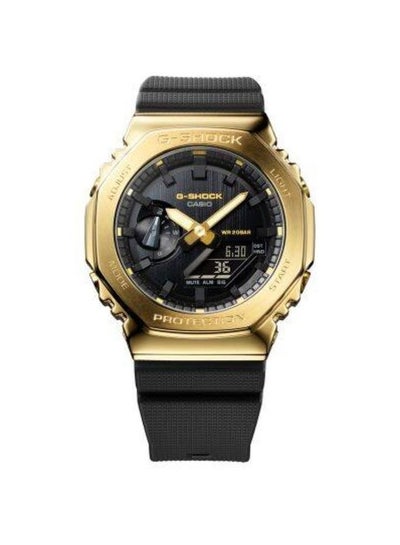 Casio G-shock Men's Watch With Gold Metal Bezel and Black Strap GM ...