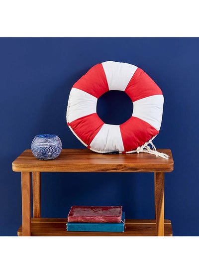 Buy Karaca Nautica Home Life Saver Red 3D Filled Pillow in UAE