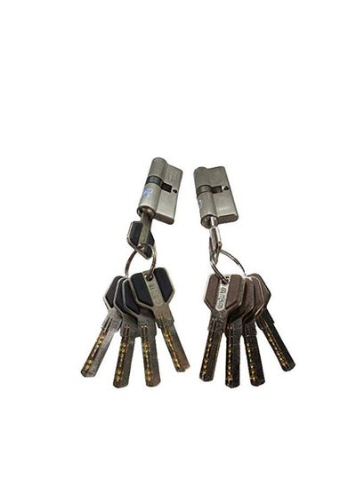 Buy MSM Brass Cylinder Both Side 5 Key Door Lock (70mm) in UAE