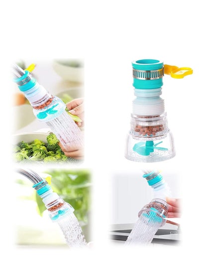 Buy Kitchen Faucet Water Purifier 720° Rotating Telescopic Sprinkler Universal Splash Filter Extender Sprayer Attachment for Granular Impurities in UAE