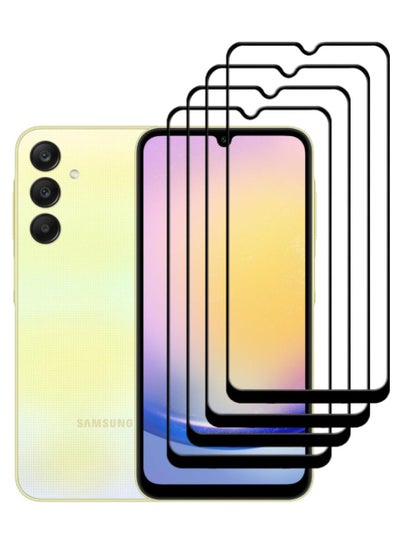 اشتري 4 Pieces Antistatic ESD Dustproof Premium Quality High Definition Tempered Glass Screen Protector Designed For Samsung Galaxy A25 في الامارات