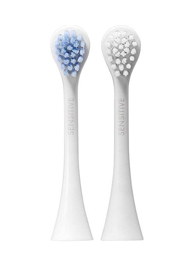 Buy Curaprox Hydrosonic Pro Brush Head ‘Sensitive’, 2 Pieces - Curaprox Electric Toothbrush Heads / Replacement Toothbrush Heads - 2 Pack in UAE