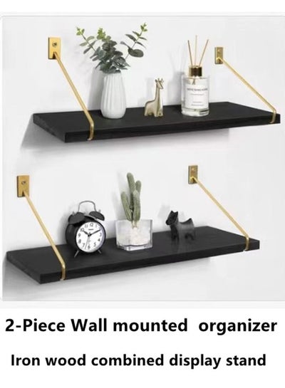 Buy 2-Piece Wall Mounted Organizer Storage Display Rack 40 x 14.5 Centimeter in UAE