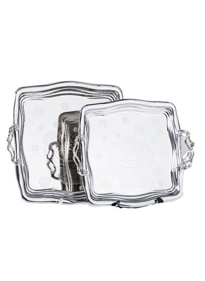 Buy TRAYS SET 2 PIECES , STAINLESS STEEL 18/10 in Egypt