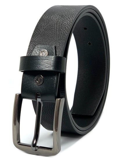 Buy Classic Milano Genuine Leather Belts for men Print Texas Osaka 40MM Belt men PTX-408 (Black) by Milano Leather in UAE