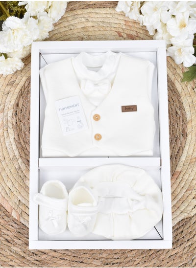 Buy 4-Piece Baby Suit Set with Gift Box in Saudi Arabia