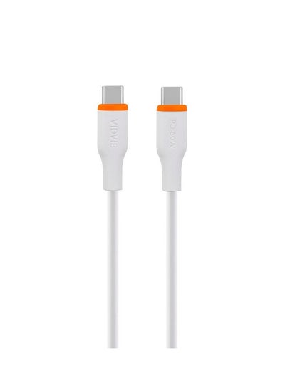 Buy VIDVIE CB4031C&C TYPE C/TYPE C CABLE 60W, 1M WHITE in Egypt