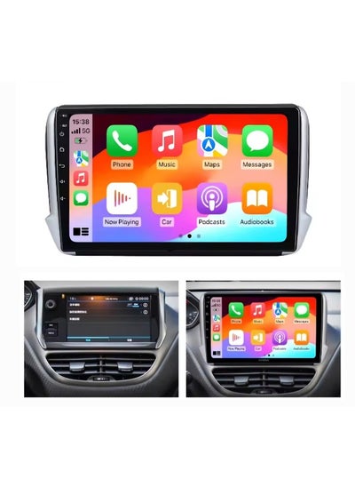 Buy Android Car Stereo Screen For Peugeot 2008 208 Compatible 2012-2018 With Apple Carplay Android Auto Wireless WiFi DSP FM&AM BT Fast Interface  4 32GB 8CORE in UAE