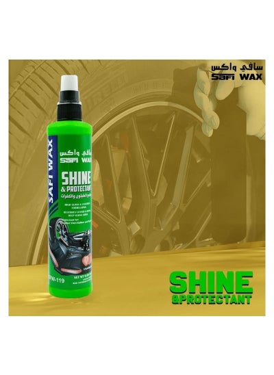 Buy SAFI WAX SFW-119 Car Shine And Protectant 285ml For Leather Vinyl Rubber Plastic Restoration And High Gloss in Saudi Arabia