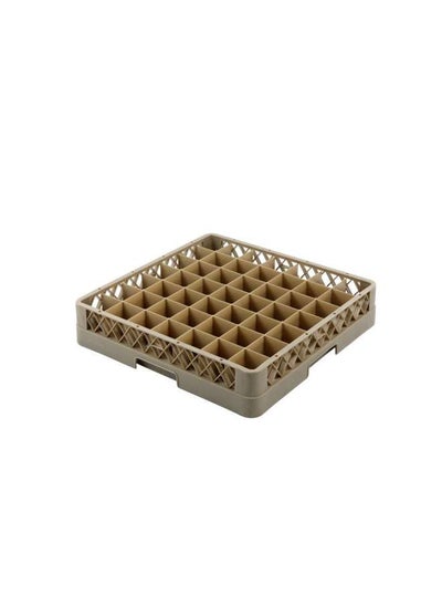 اشتري Plastic Glass Rack-49 Compartment Beige في الامارات