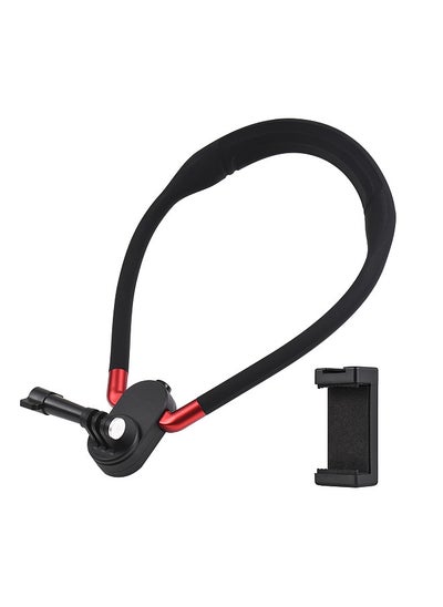 اشتري Sports Camera Neck Holder Mount Smartphone Neck Mount Chest Holder with Action Camera Mount Adapter & Phone Holder Replacement for GoPro Hero 11/10/9/8 iPhone 14/13/12/11 Video Recording Accessories في الامارات