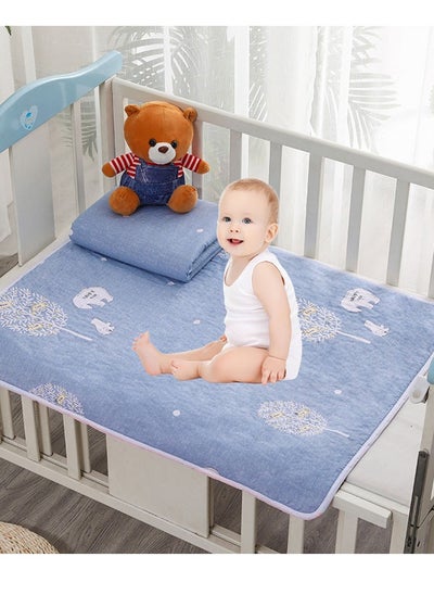 Buy Baby Waterproof Pad Washable Non-Slip Baby Crib Mattress Pad Potty Training Pads 70*90CM Reusable Underpads Bed for Baby Sleeping Pee Pads for Kids in Saudi Arabia