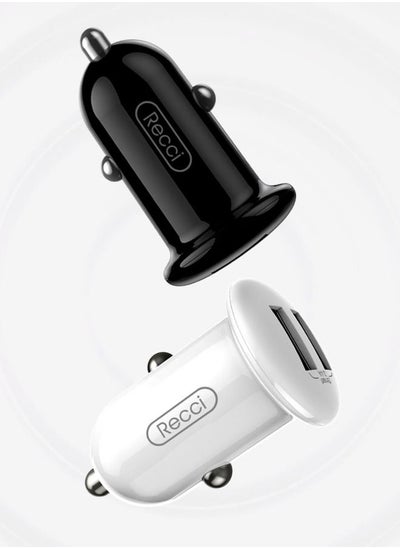 Buy Mushroom Car Charger with 2 USB Ports 3.4A, Black-RUC-D2-B in Egypt