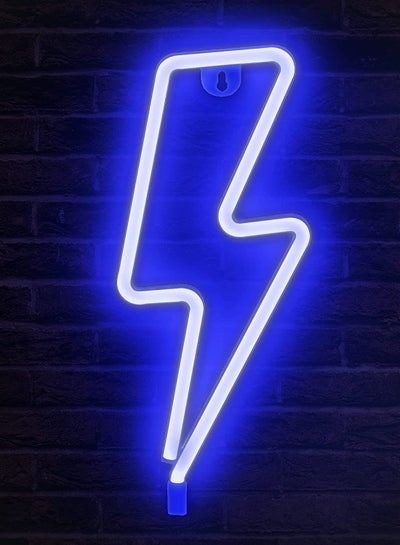 Buy Lightning Bolt Neon Signs for Bedroom Wall Easy to Install Thunder Neon Sign Wall and Room Décor Eye Catching Design in Saudi Arabia