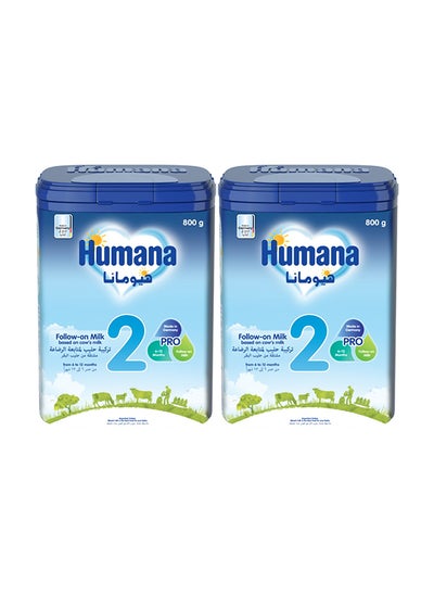 Buy Baby Milk, Stage 2, 6-12 Months, 2X800 Gm - 1 Kit in Saudi Arabia