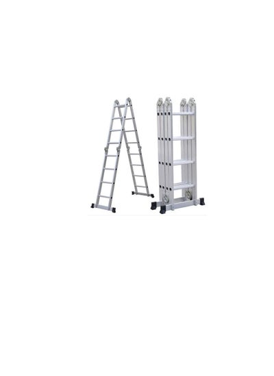 Buy Multi Purpose Folding Extension Ladder 4.7M 15.5FT Heavy Duty Combination Step EN131 Up to 330lbs/150kg in UAE