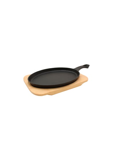 Buy frypan with wooden handle multicolor in Egypt