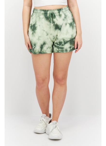 اشتري Women Tie Dye Basic Short, Green في الامارات