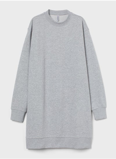 Buy Crew Neck Sweatshirt Dress in UAE