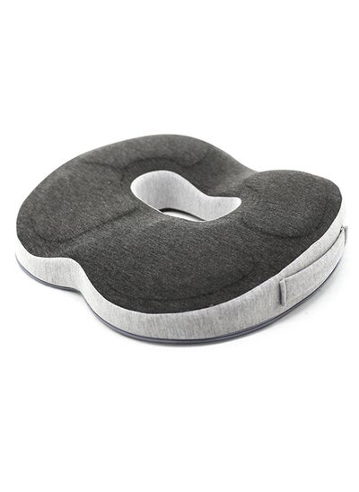 اشتري Seat Cushion for Office Lumbar Support Pillow Chair Memory Foam Seat Cushion for Sciatica Back Support Pillow Chair Pads Reduce Tailbone Pressure HYKTZ O Dark Grey. في الامارات