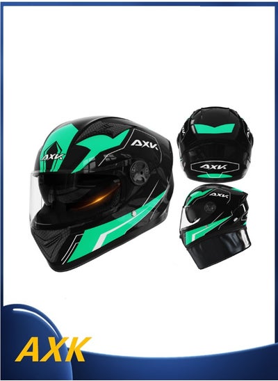 Buy ABS Shell Full face Outside Sport Protection Riding Helmet Double Lens Racing Motorcycle Racing Helmets in UAE