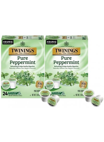 اشتري Twinings of London Pure Peppermint Tea K-Cups for Keurig (48 Count) في الامارات