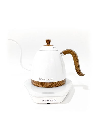 اشتري Brewista Artisan Gooseneck Kettle - Pearl White with White Base 1 litre في الامارات