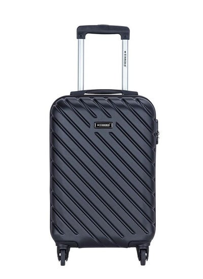 Buy Hardside Spinner 4 Wheels Luggage Trolley With Number Lock Black in Saudi Arabia