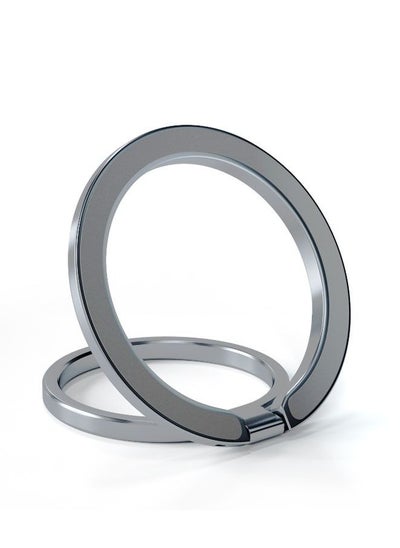 Buy Magnetic Phone Ring Holder for MagSafe Compatible with iPhone 12 13 14 Series Silver in Saudi Arabia