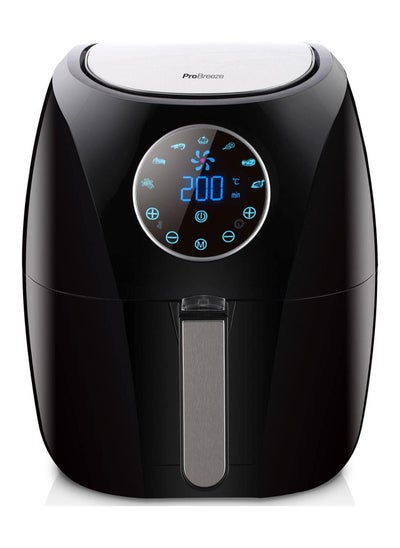 Buy Air Fryer 4.2L 1400W With Digital Display Timer And Fully Adjustable Temperature Control For Healthy Oil Free & Low Fat Cooking 4.2L Black in UAE