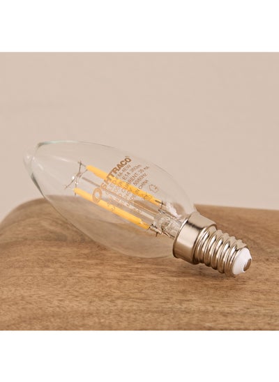 Buy 4W E14 Warm White Clear Filament LED Bulb 4 x 13 x 4 cm in UAE